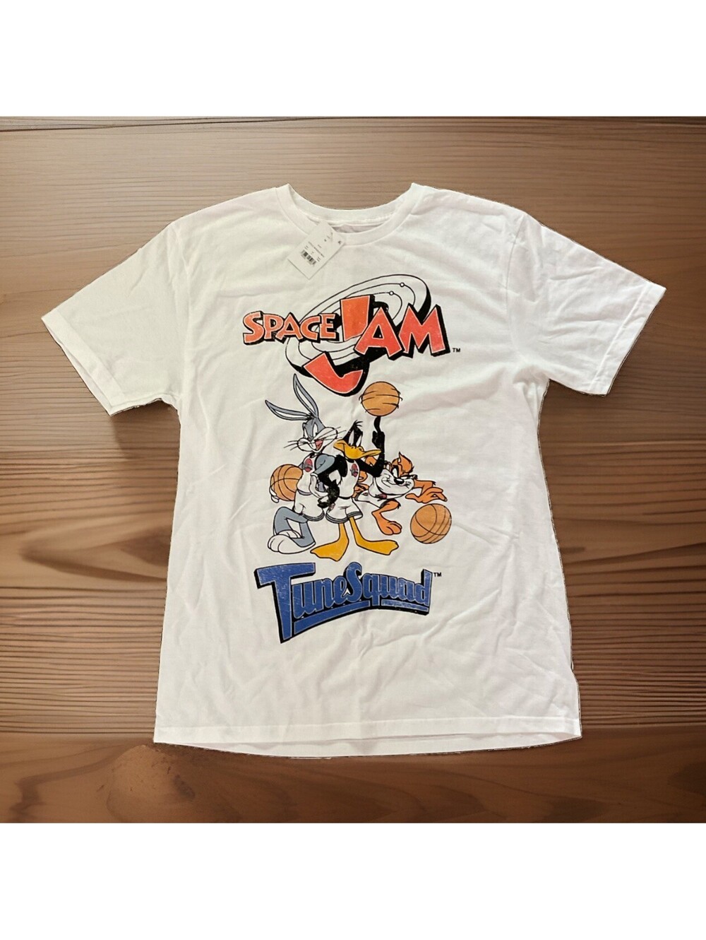Mens Space Jam Short Sleeve T-Shirt- Looney Tunes Tune Squad Size M NWT